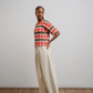 Anni Grid Plaited Tee