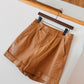 Faye Leather Bermuda Short