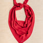 Large Merino Triangle Scarf in Red