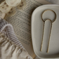 Hammered Crescent Hair Fork