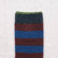 Mousse Indigo Striped Socks