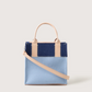 Jaunt Merino Wool Mini Tote Sky, Denim Vachetta