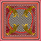Cheetah No.1 Bandana by Mur by Ayca, 25 inch cotton silk bandana