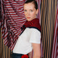 Merino Wool Triangle Scarf Stripe