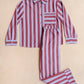 Cotton Pyjamas Lilac Stripe