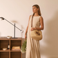 Leather Trimmed Raffia BB