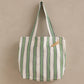 Linen Heritage Stripe Tote Bag