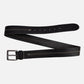 Aren Center Stitched Leather Belt | Black