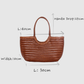 Handwoven Woven Leather Tote Bag