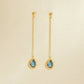 Lysia Blue Long Earrings