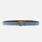 Kayla Denim-Inspired Leather Belt