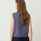 Cori Merino Striped Knit Vest
