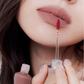 Objet Water 001 Signature lip tint applied, close up