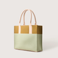 Jaunt Merino Wool Midi Tote Dew, Brine Vachetta