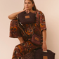 Leather Trimmed Raffia Mini