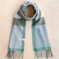 Lambswool Oversized Scarf Green Check