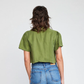 Ottilie Crop Shirt Kelp
