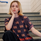 Bauhaus Short Sleeve Sweater Tee Rhodolite