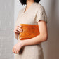 Origami Clutch / Crossbody Turmeric