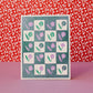 Checkered Floral Card