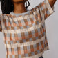 Anni Grid Plaited Tee