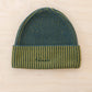 Cashmere & Merino Beanie Olive Two-Tone