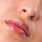 Lips wearing La Crique 01 Nude Beige balm
