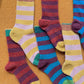 Mousse Honey Striped Socks