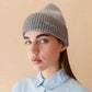Cashmere & Merino Beanie Charcoal Two-Tone