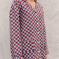 Cotton Pyjamas Blue Checkerboard