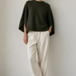 Cotton Cashmere Cape Sweater
