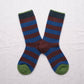 Mousse Indigo Striped Socks