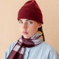 Cashmere & Merino Beanie in Burgundy