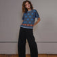 Bauhaus Short Sleeve Sweater Tee Neptune