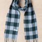 Lambswool Skinny Scarf Forest Gingham