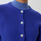 Mila Klein Blue Merino Cardigan