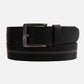 Aren Center Stitched Leather Belt | Black