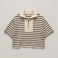 French Terry Stripe Quarter-Zip