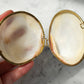 Mini clam shell trinket box, opened