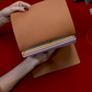 Notebook Folio Trifold Saddle Brown