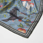 Catherine Rowe's Into The Woods Square Scarf Teal