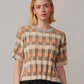 Anni Grid Plaited Tee