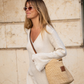 Leather Trimmed Raffia BB