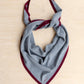 Large Merino Wool Triangle Scarf Gray