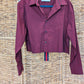 VonVie Stella Cropped Shirt