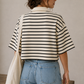 French Terry Stripe Quarter-Zip