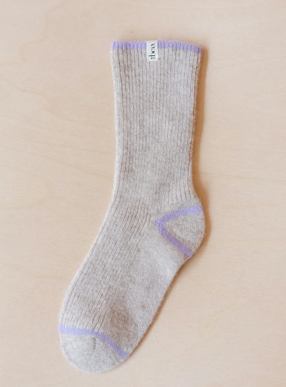 Cashmere & Merino Tipped Socks