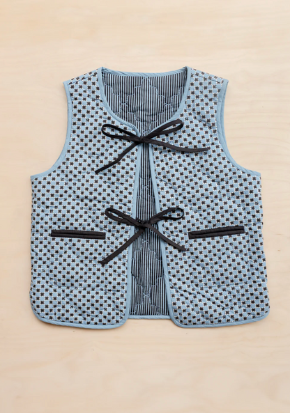 Reversible Cotton Quilted Vest