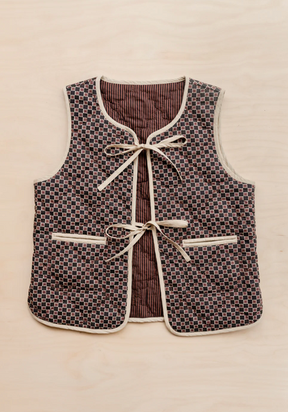 Reversible Cotton Quilted Vest