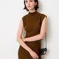 Sessùn Auriss High Collar Top in Bronze
